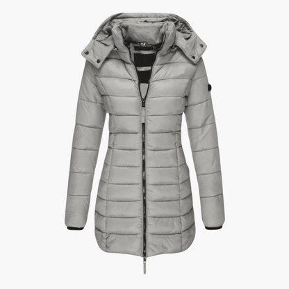 Harper | Women's Hooded Quilted Tailored Puffer Coat