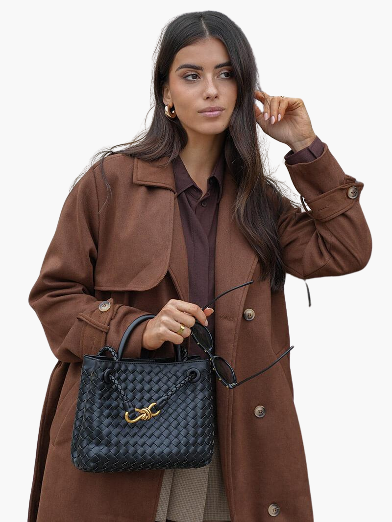 Marlowe | Women's Double-Breasted Belted Longline Trench Coat