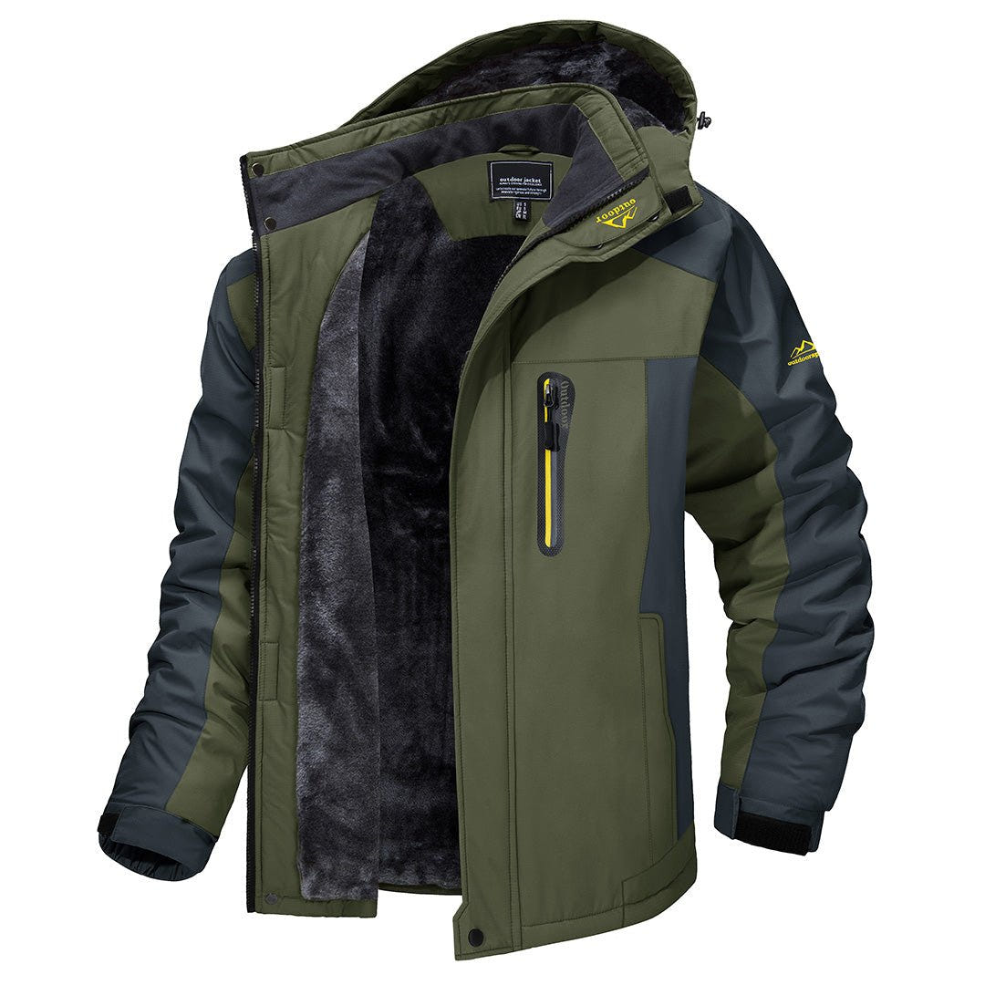 Kellan | Men's Fleece-Lined Waterproof Hooded Insulated Winter Jacket