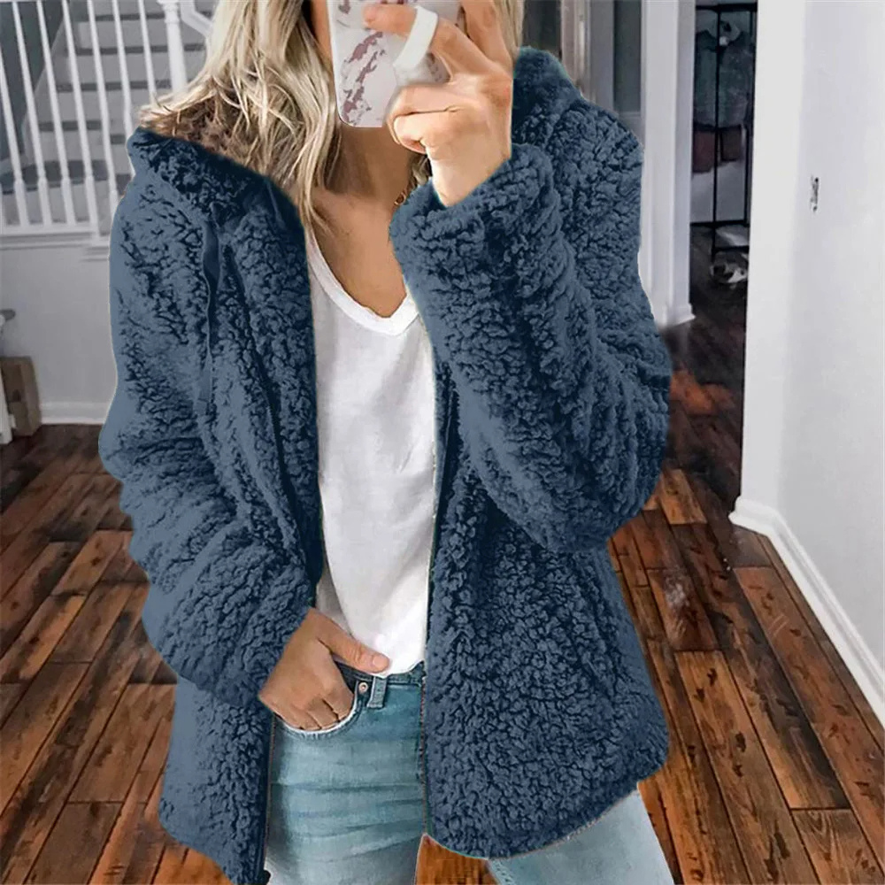 Odessa | Women's Hooded Sherpa Fleece Zip Jacket