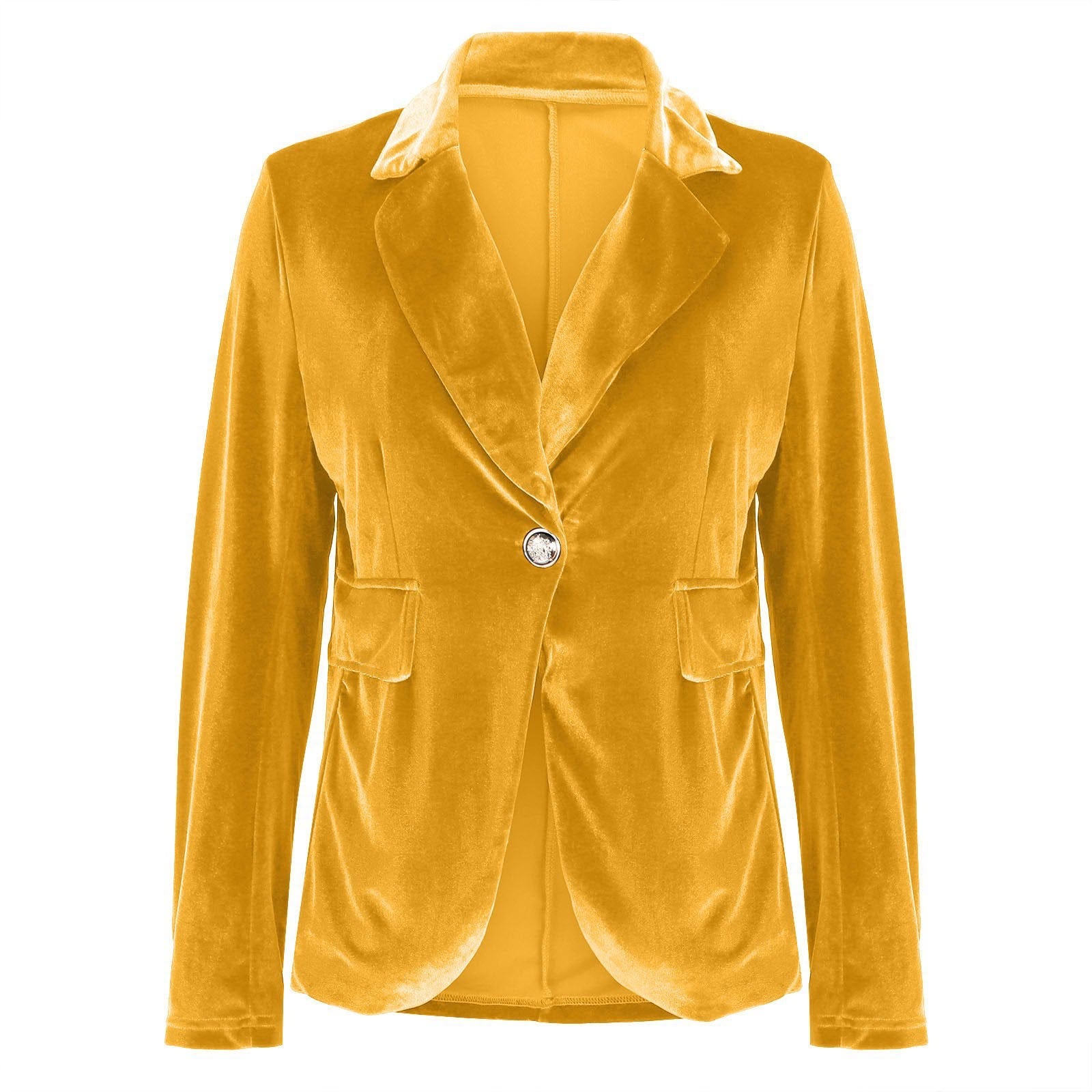 Beatrice | Women's Velvet Notched Lapel Fitted Blazer