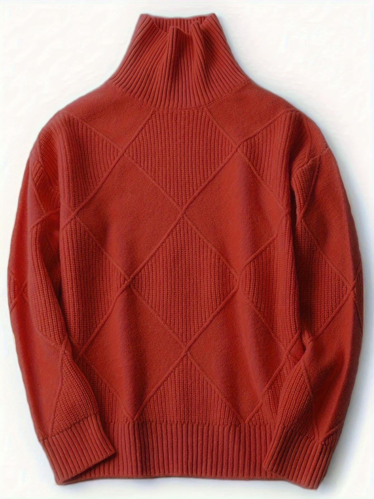 Ophira | Women's Chunky Textured Turtleneck Cable Knit Sweater