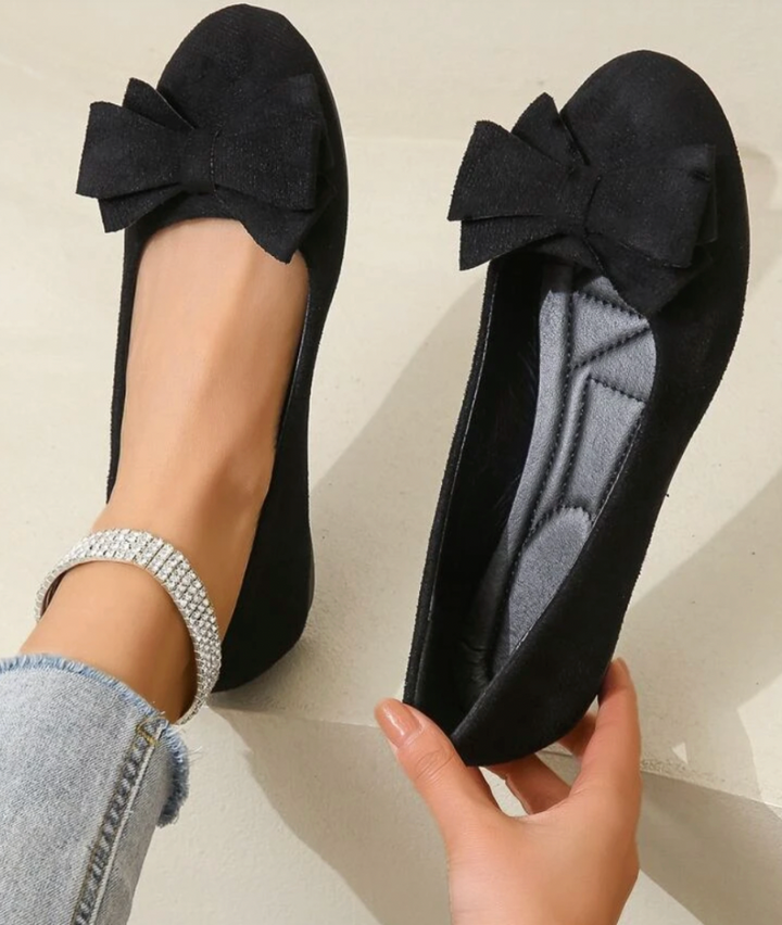 Marlowyr | Women's Bow Slip On Ballet Flat