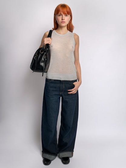 Halden | Women's Structured Bowler Studded Buckle Zip Pocket Handbag