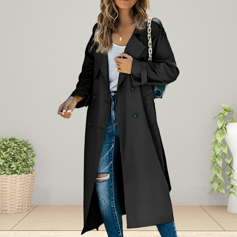 Marisette | Women's Double-Breasted Belted Trench Coat