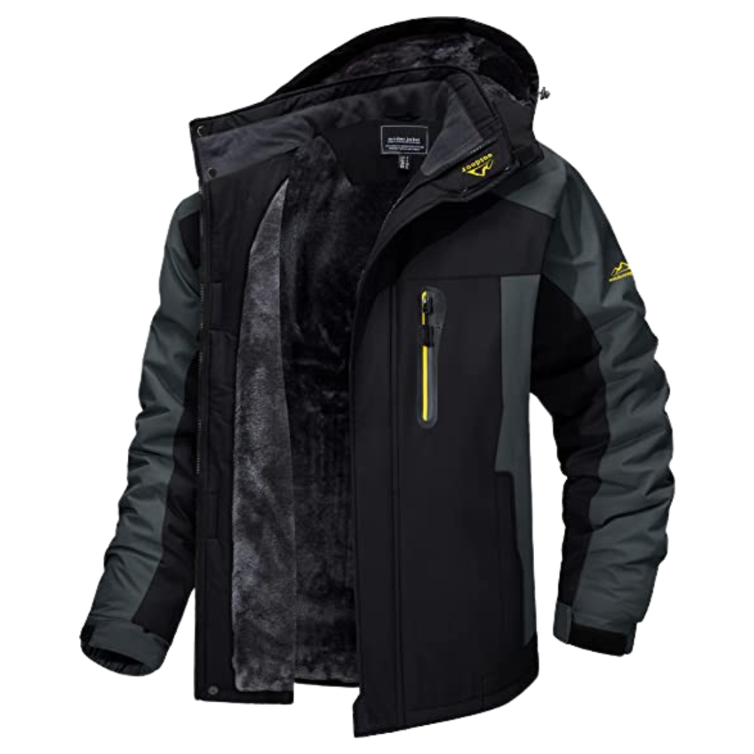 Kellan | Men's Fleece-Lined Waterproof Hooded Insulated Winter Jacket