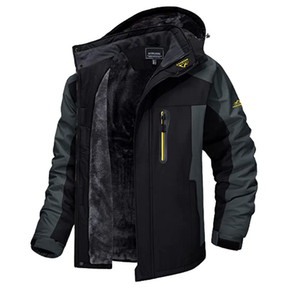 Kellan | Men's Fleece-Lined Waterproof Hooded Insulated Winter Jacket