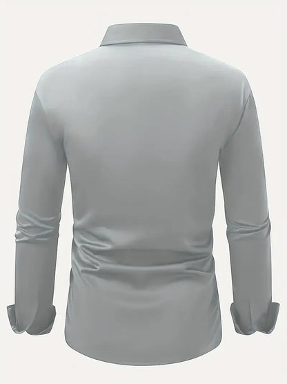 Alaric | Men's Slim Fit Long Sleeve Smart Casual Dress Shirt