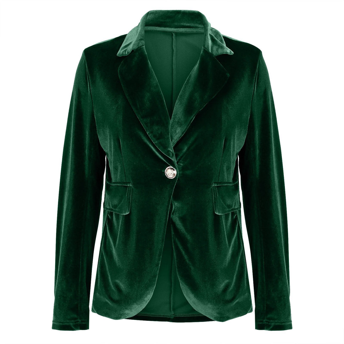 Beatrice | Women's Velvet Notched Lapel Fitted Blazer