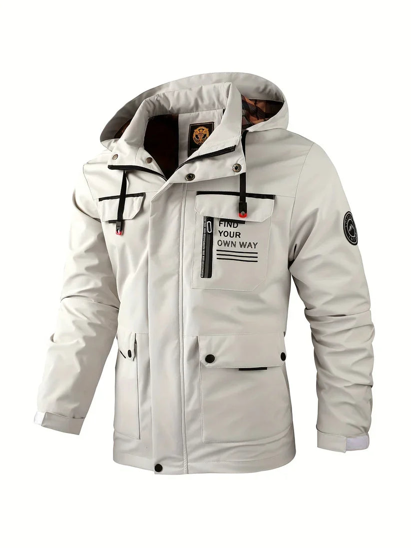 Bastian | Men's Waterproof Hooded Cargo Winter Jacket