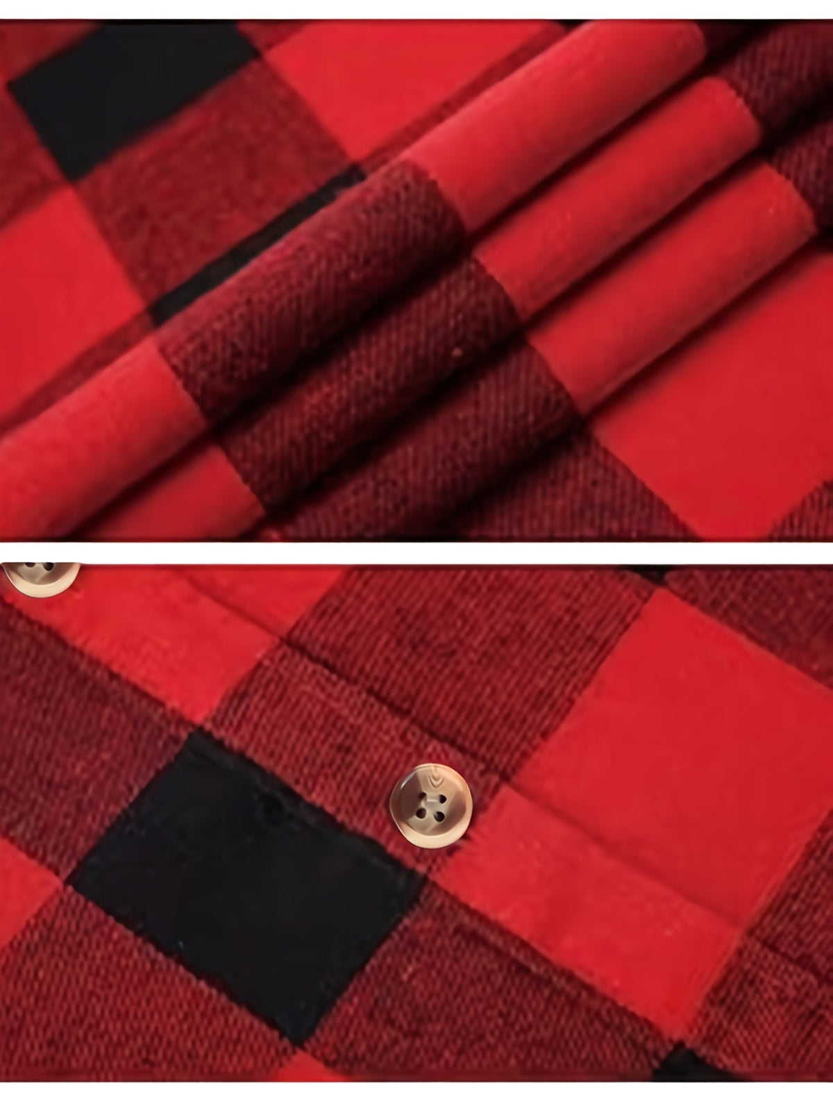 Wrenlee | Women's Relaxed Buffalo Check Plaid Button Up Shirt
