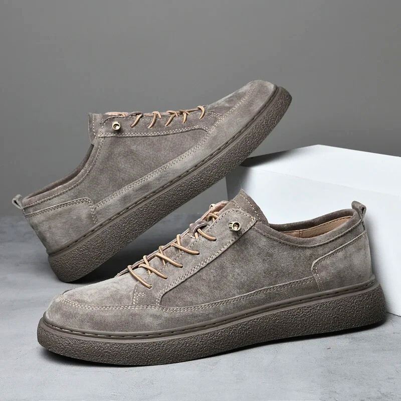 Sylvan | Men's Suede Lace-Up Low-Top Casual Sneaker