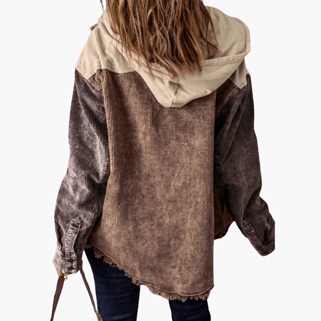 Sierra | Women's Colorblock Corduroy Button-Up Shacket