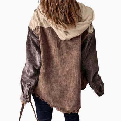 Sierra | Women's Colorblock Corduroy Button-Up Shacket