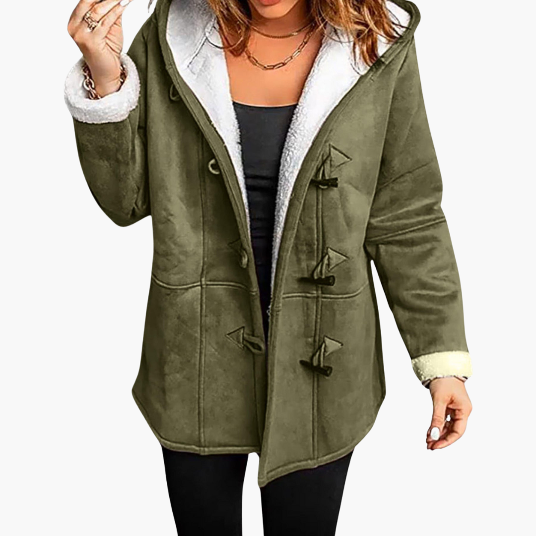 Marlowe | Women's Hooded Fleece-Lined Toggle Winter Coat