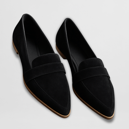 Helen | Loafers Pointed Toe Suede Slip On Orthopedic Flat