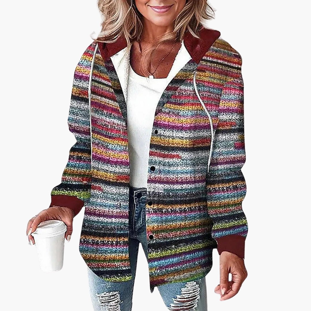 Harper | Women's Plaid Hooded Button-Up Flannel Shacket