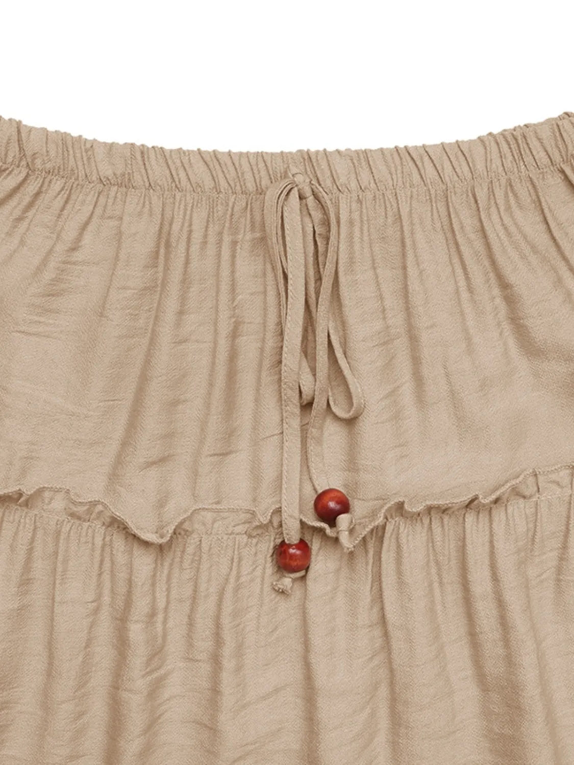 Sienna | Women's Boho Tiered Drawstring Maxi Skirt