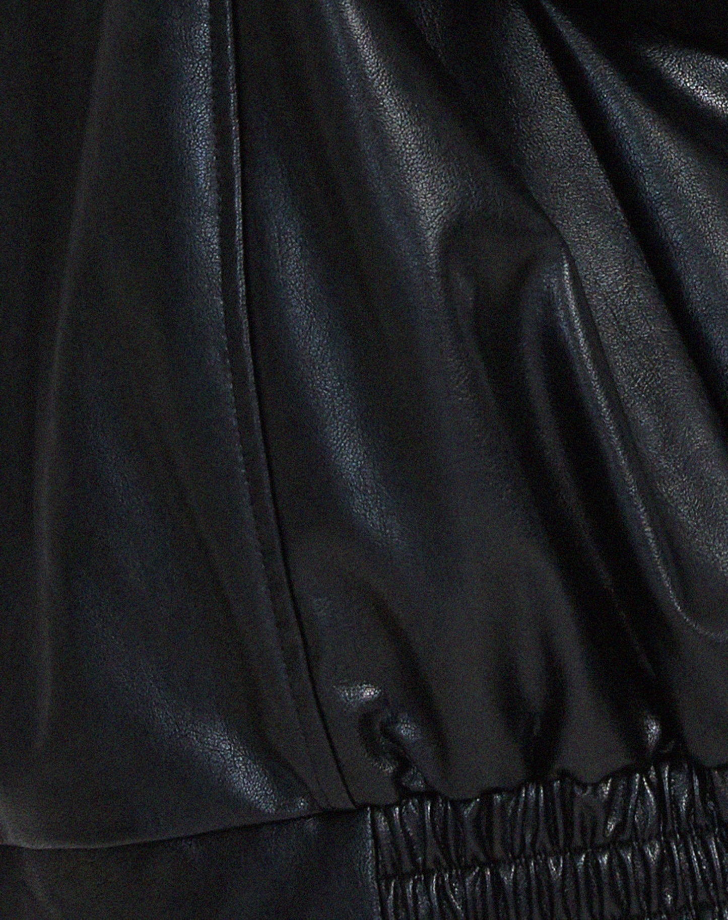 Sophia | Women's Oversized Faux Leather Bomber Jacket