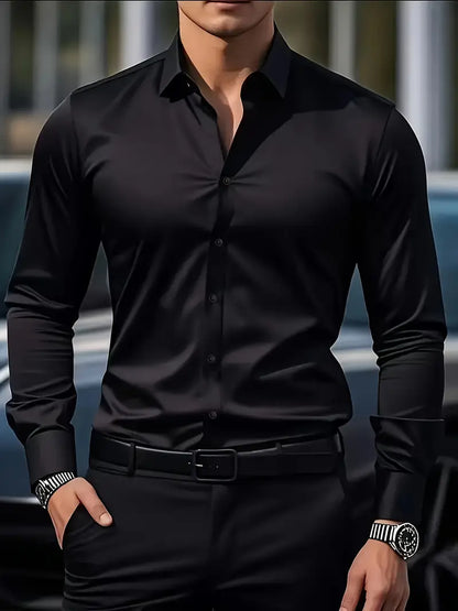 Alaric | Men's Slim Fit Long Sleeve Smart Casual Dress Shirt