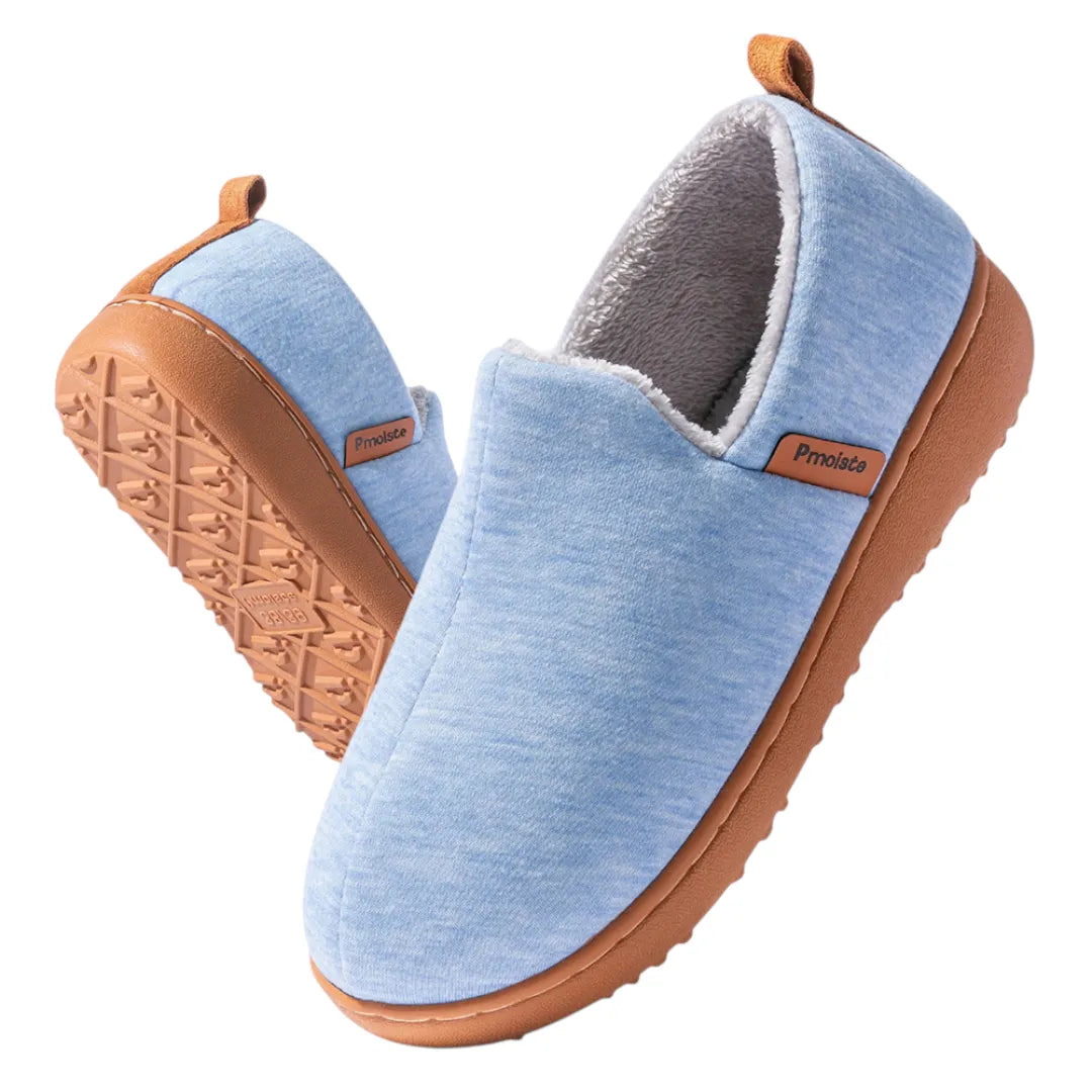 Fennora | Women's Cushioned Fleece Lined Slip-On House Slipper