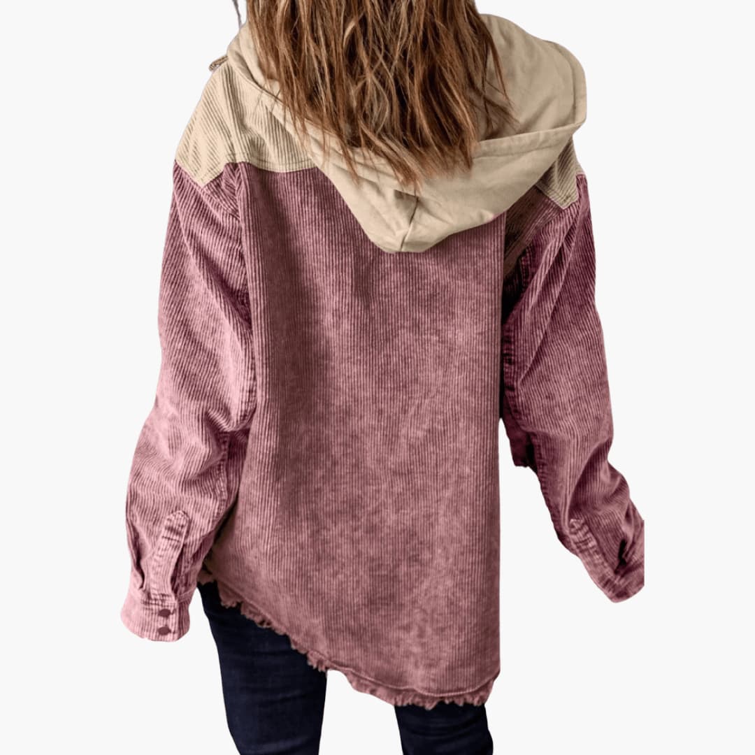 Sierra | Women's Colorblock Corduroy Button-Up Shacket