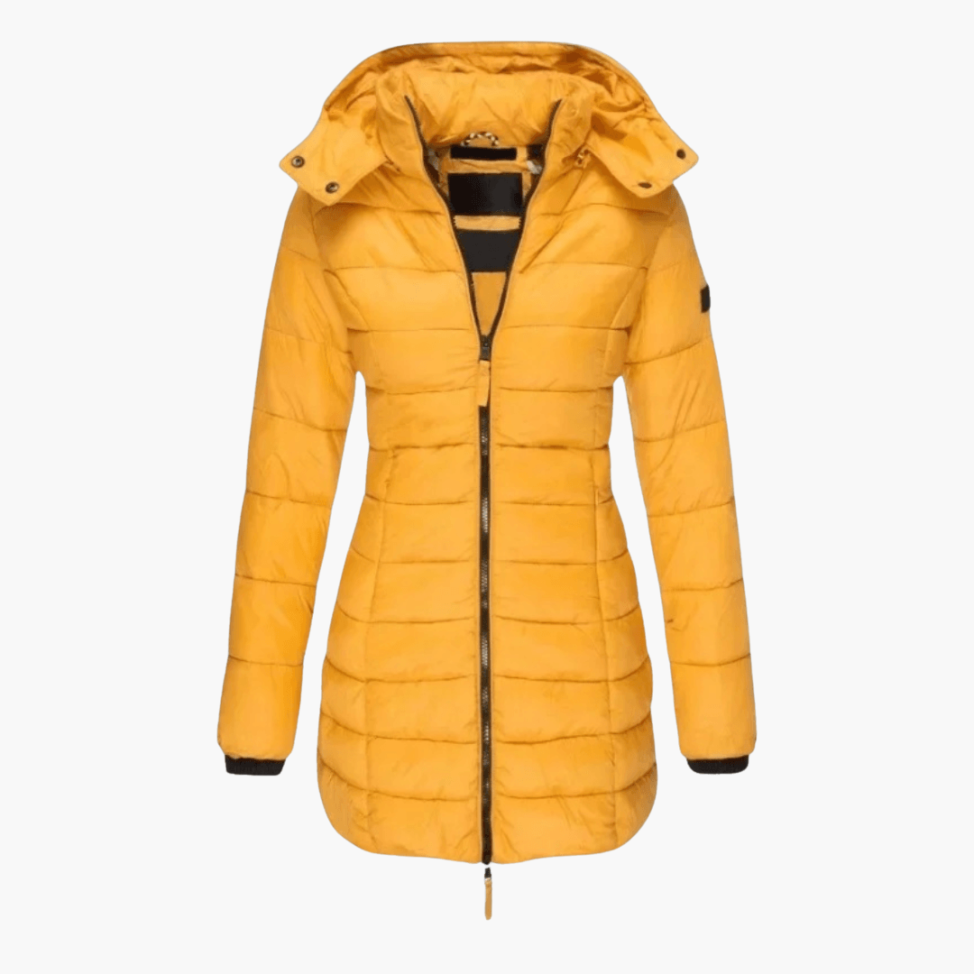 Harper | Women's Hooded Quilted Tailored Puffer Coat