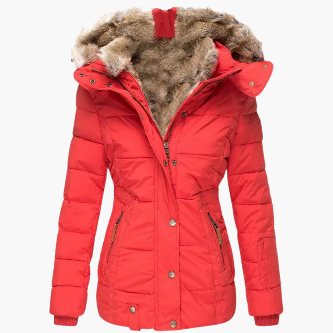 Aspen | Women's Hooded Fur-Lined Slim Fit Winter Parka Jacket