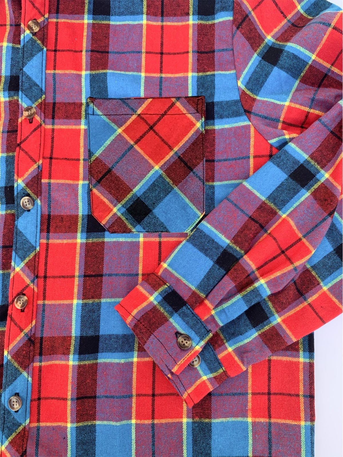 Wrenlee | Women's Relaxed Buffalo Check Plaid Button Up Shirt