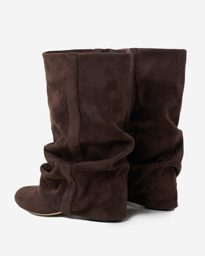 Marlowe | Women's Slouchy Hidden Heel Rounded Toe Knee High Boot
