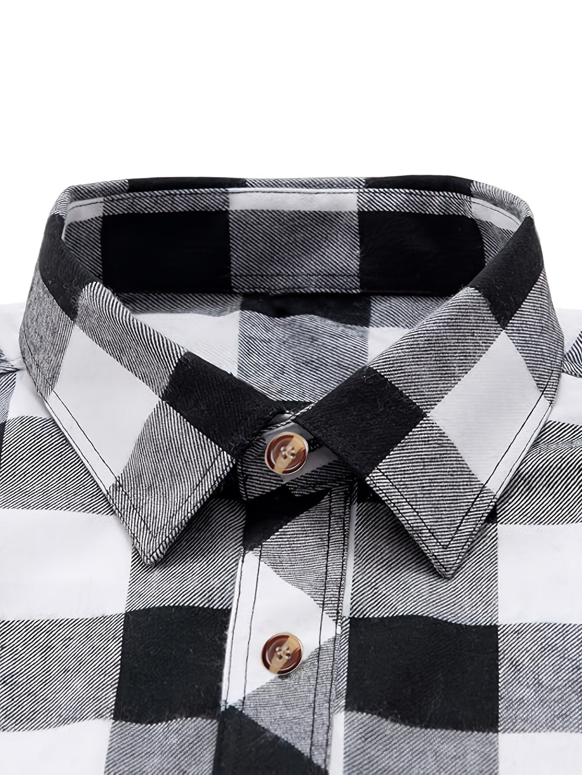 Wrenlee | Women's Relaxed Buffalo Check Plaid Button Up Shirt