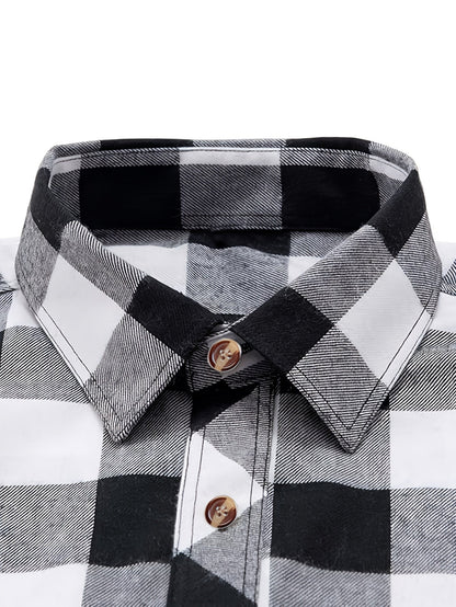Wrenlee | Women's Relaxed Buffalo Check Plaid Button Up Shirt