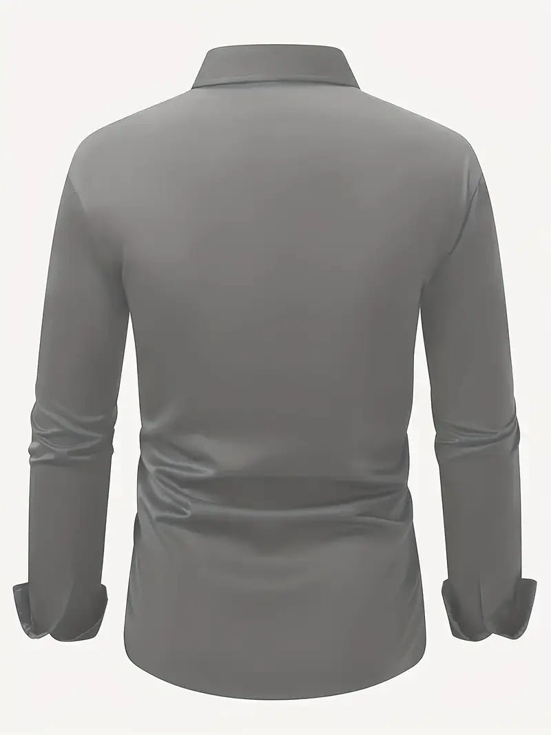 Alaric | Men's Slim Fit Long Sleeve Smart Casual Dress Shirt