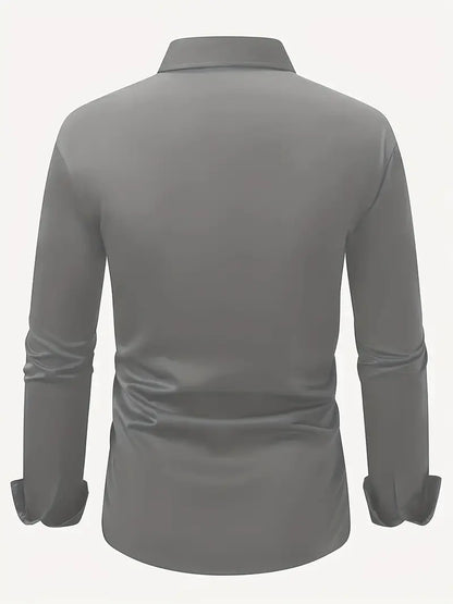Alaric | Men's Slim Fit Long Sleeve Smart Casual Dress Shirt