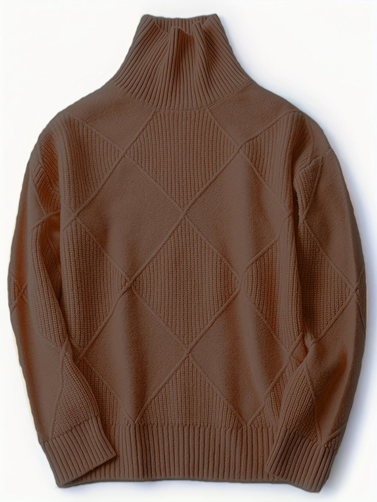 Ophira | Women's Chunky Textured Turtleneck Cable Knit Sweater