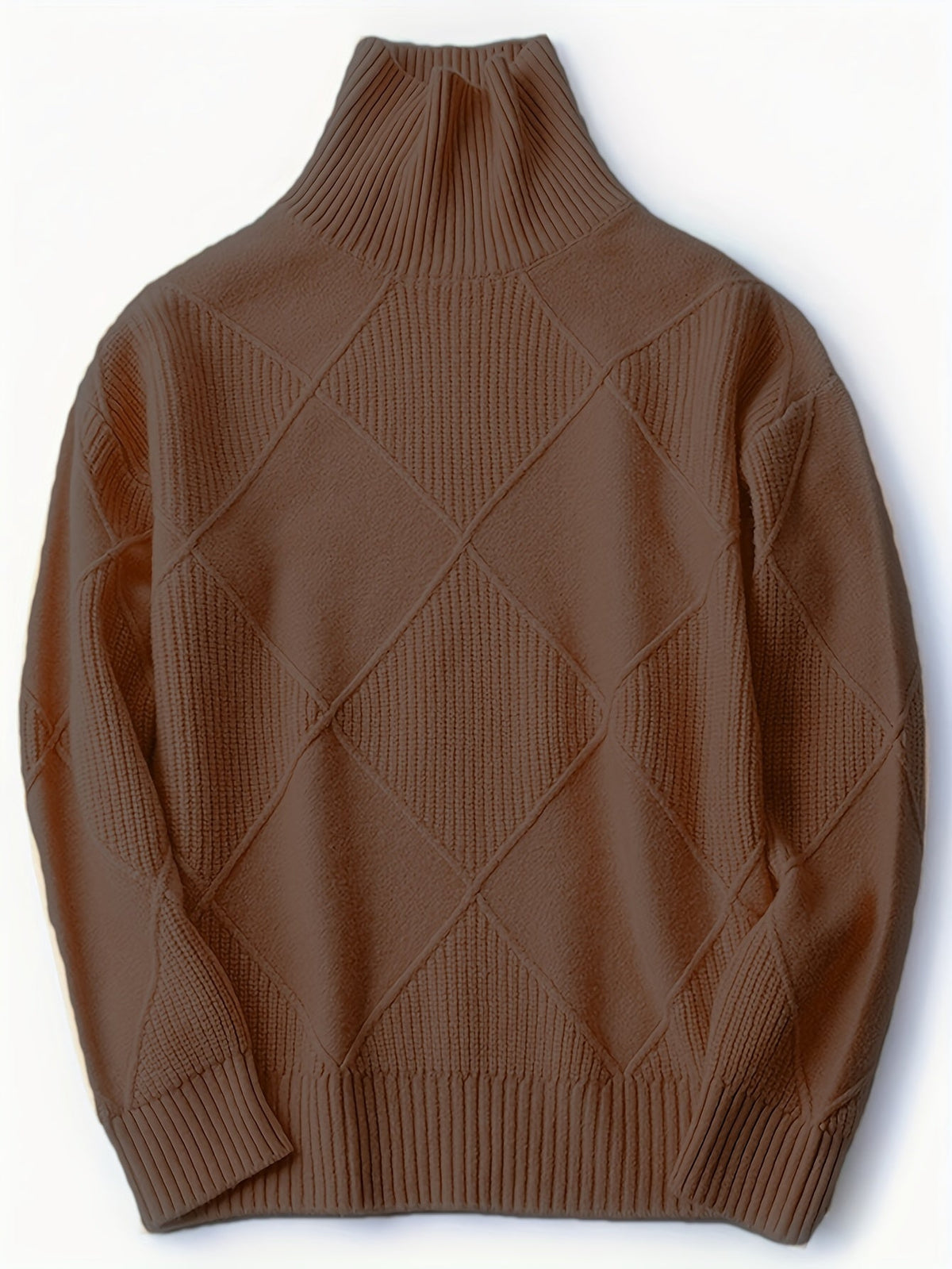 Ophira | Women's Chunky Textured Turtleneck Cable Knit Sweater
