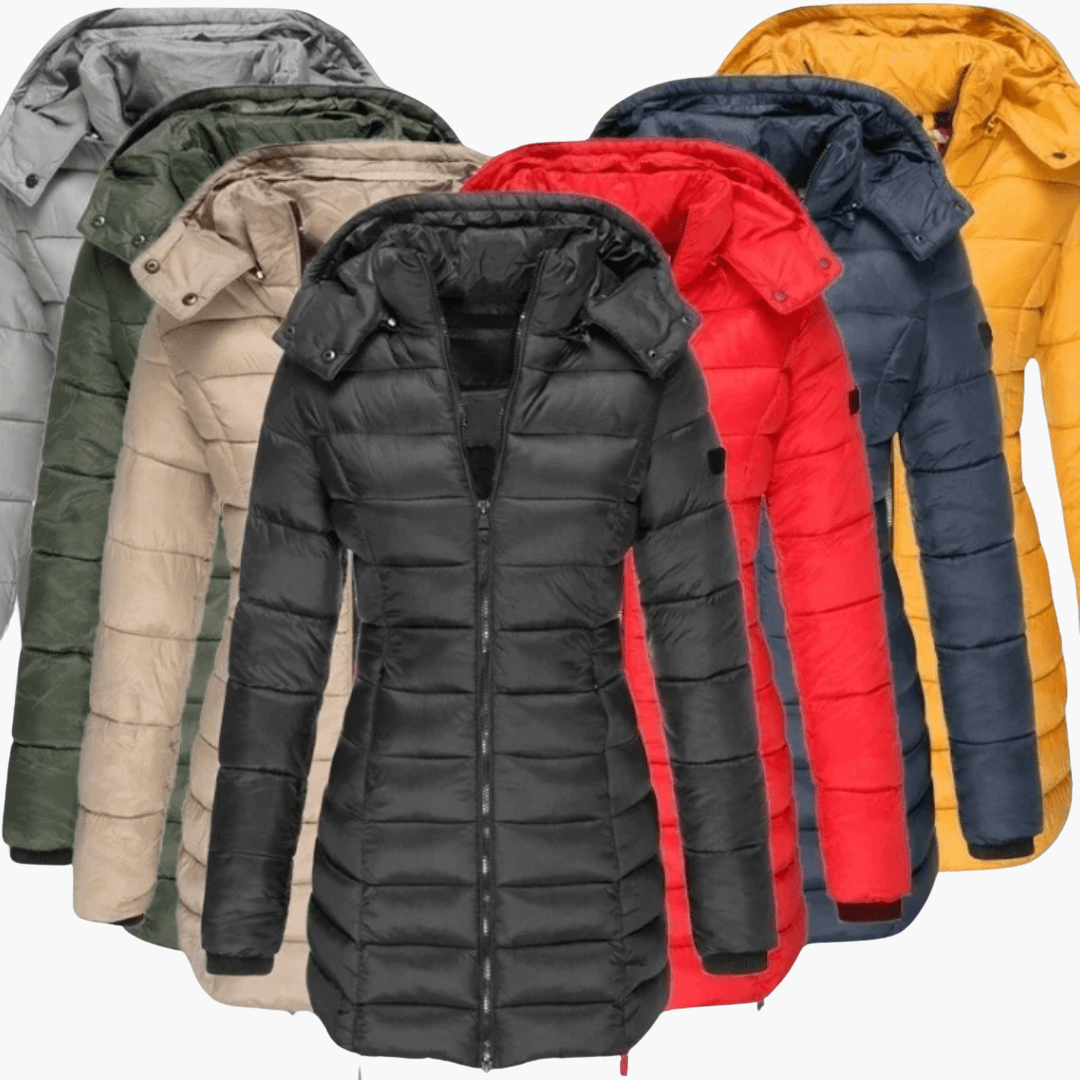 Harper | Women's Hooded Quilted Tailored Puffer Coat