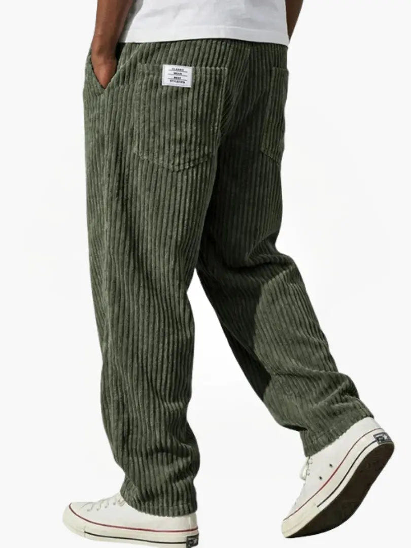 Marlow | Men's Corduroy Relaxed Fit Wide Leg Pants