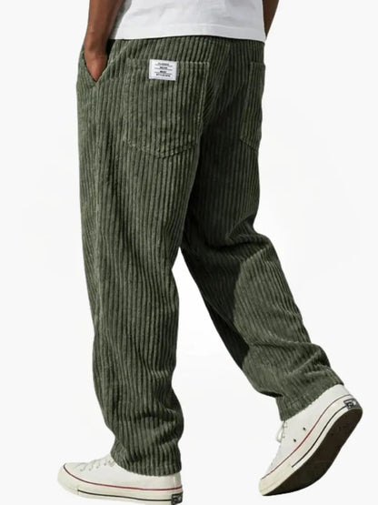 Marlow | Men's Corduroy Relaxed Fit Wide Leg Pants