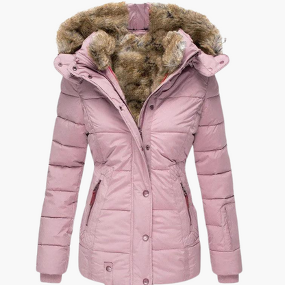 Aspen | Women's Hooded Fur-Lined Slim Fit Winter Parka Jacket