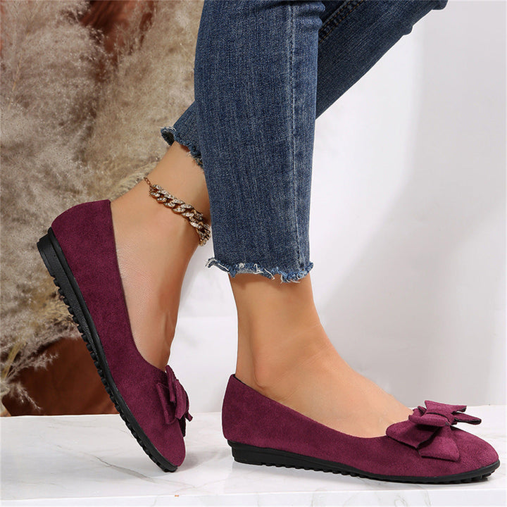 Marlowyr | Women's Bow Slip On Ballet Flat