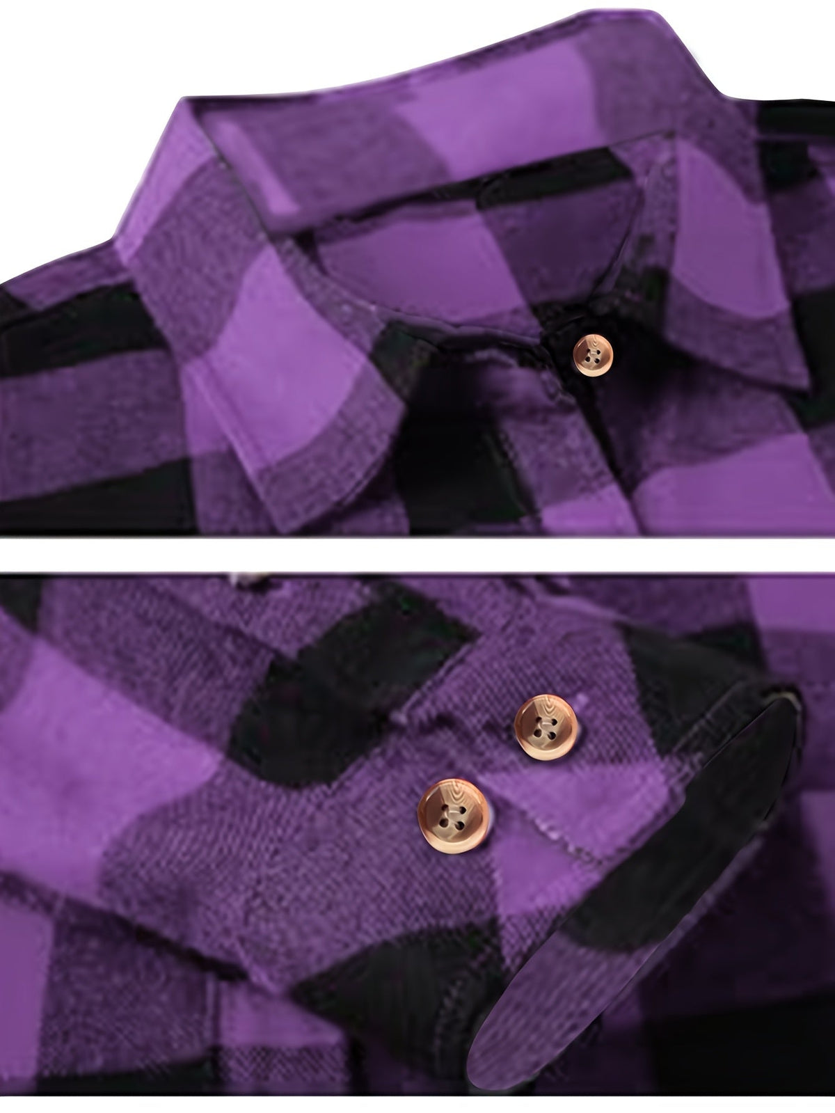 Wrenlee | Women's Relaxed Buffalo Check Plaid Button Up Shirt