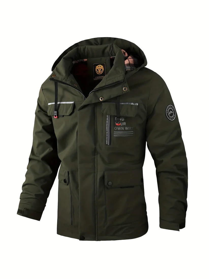 Bastian | Men's Waterproof Hooded Cargo Winter Jacket