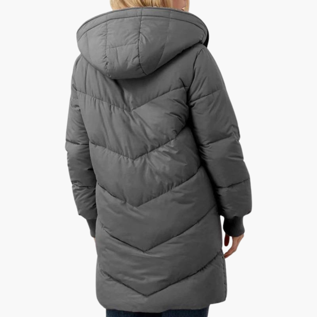 Marlowe | Women's Hooded Sherpa-Lined Longline Puffer Coat