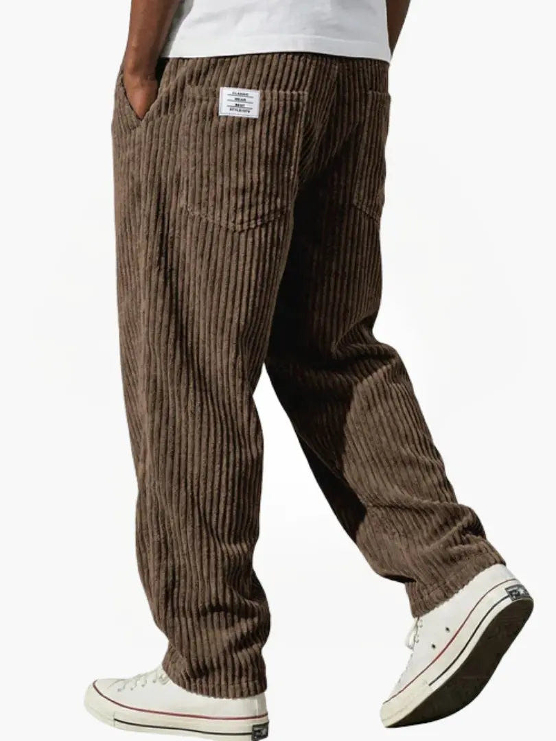 Marlow | Men's Corduroy Relaxed Fit Wide Leg Pants