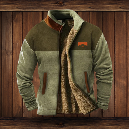 Weston | Men's Western Aztec Print Suede Bomber Jacket