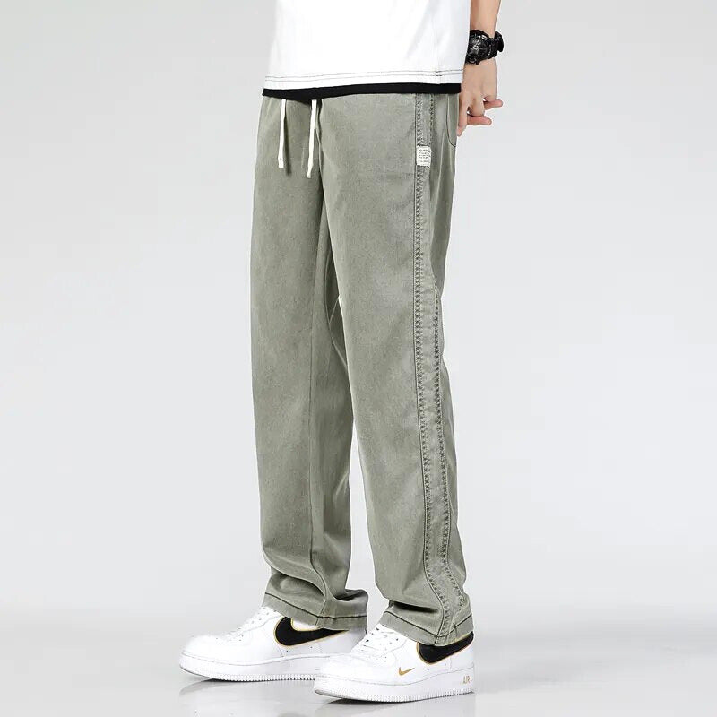 Halloway | Men's Straight Leg Loose Fit Drawstring Pants