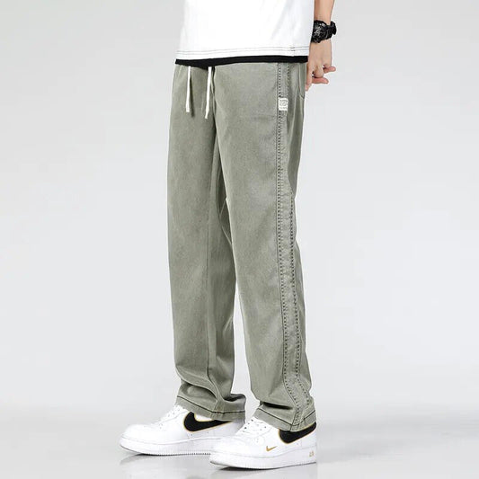 Halloway | Men's Straight Leg Loose Fit Drawstring Pants
