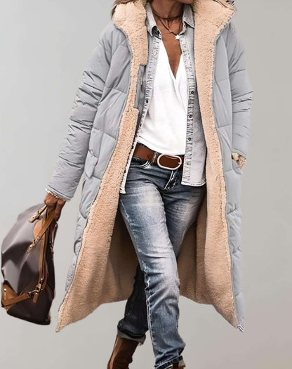 Marlowyd | Women's Long Puffer Fleece Lined Hooded Winter Coat