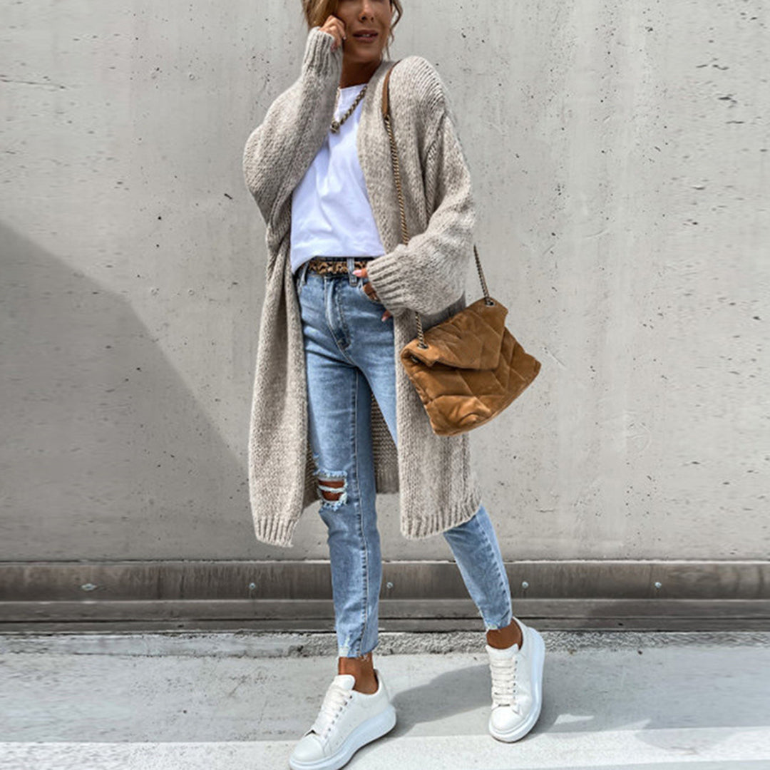 Wrenley | Women's Relaxed Fit Longline Knitted Cardigan